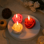 Blooming Rose Candles