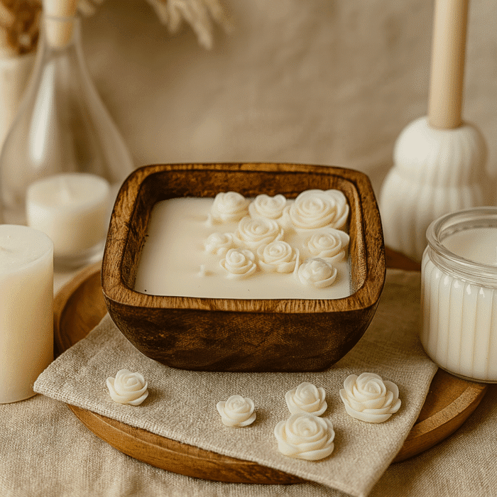 Wooden Jar Candle