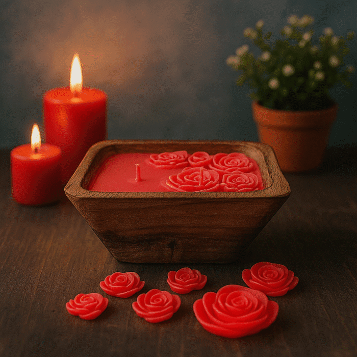 Wooden Jar Candle