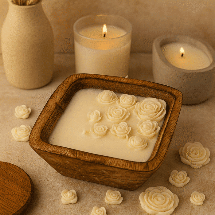 Wooden Jar Candle