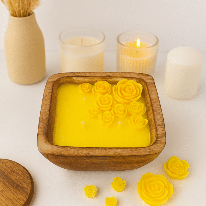 Wooden Jar Candle