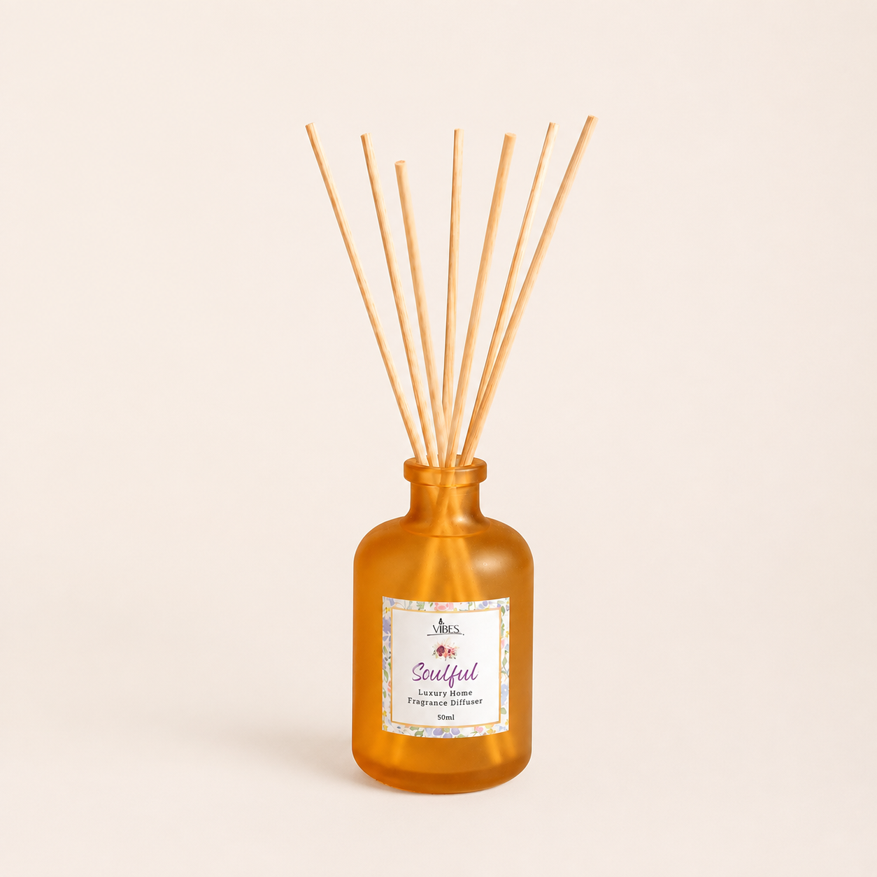 Soulful Reed Diffuser 50ml | Long-Lasting Home Fragrance with Premium Fragrance Oil